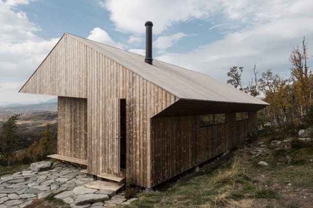 Wooden Cabin Ustaoset Designed by Jon Danielsen Aarhus, Norway