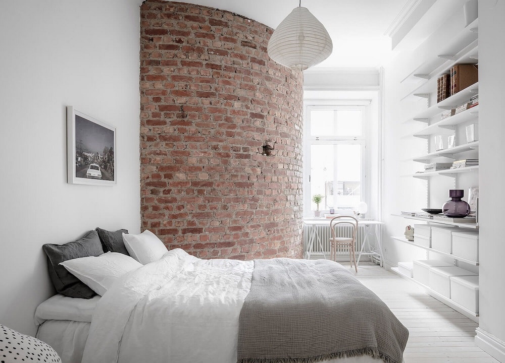 Minimalist Scandinavian Bedroom Interior Design + Workspace Design