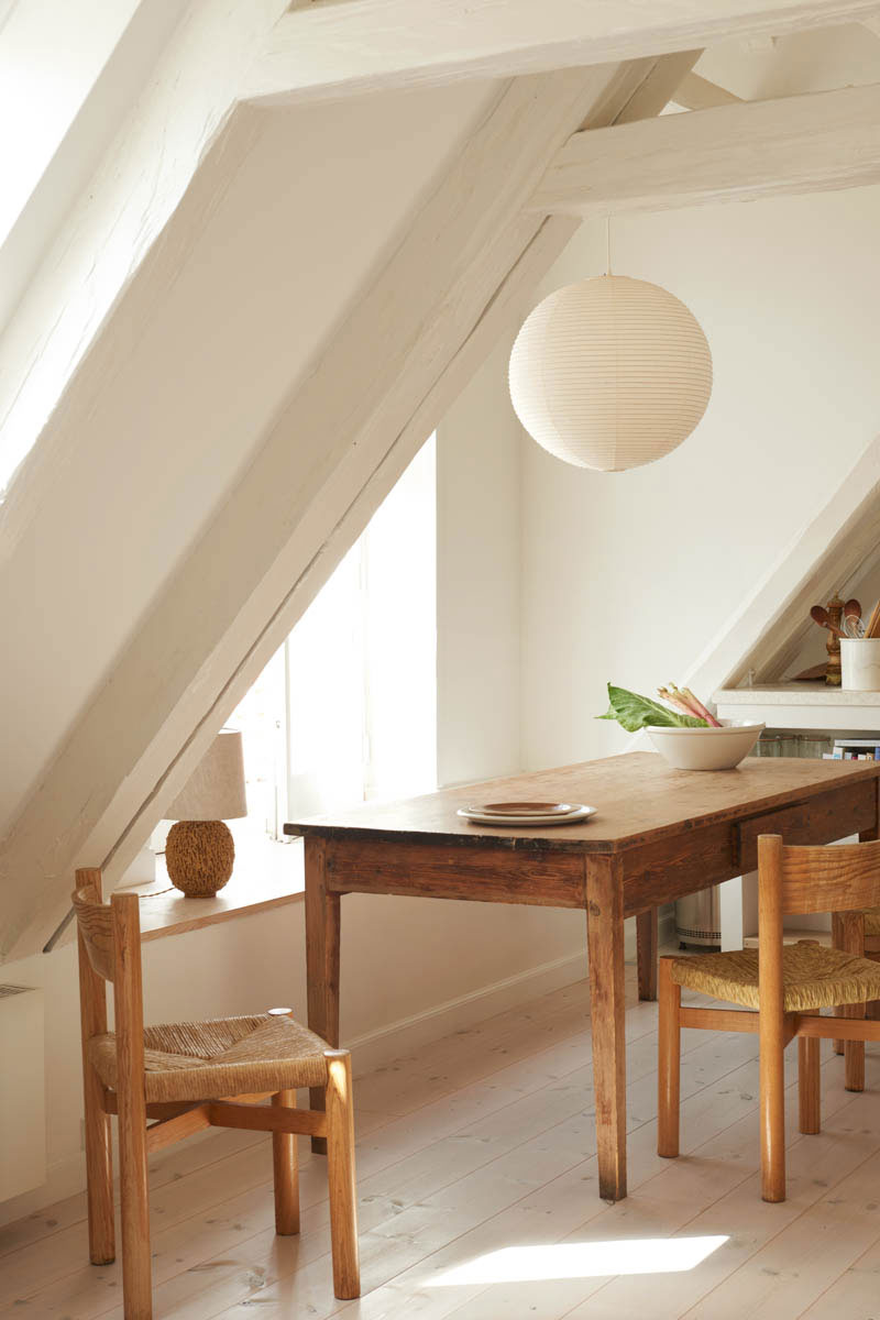 Meribel Chairs by Charlotte Perriand - Townhouse Apartment Of Caroline Feiffer, Copenhagen