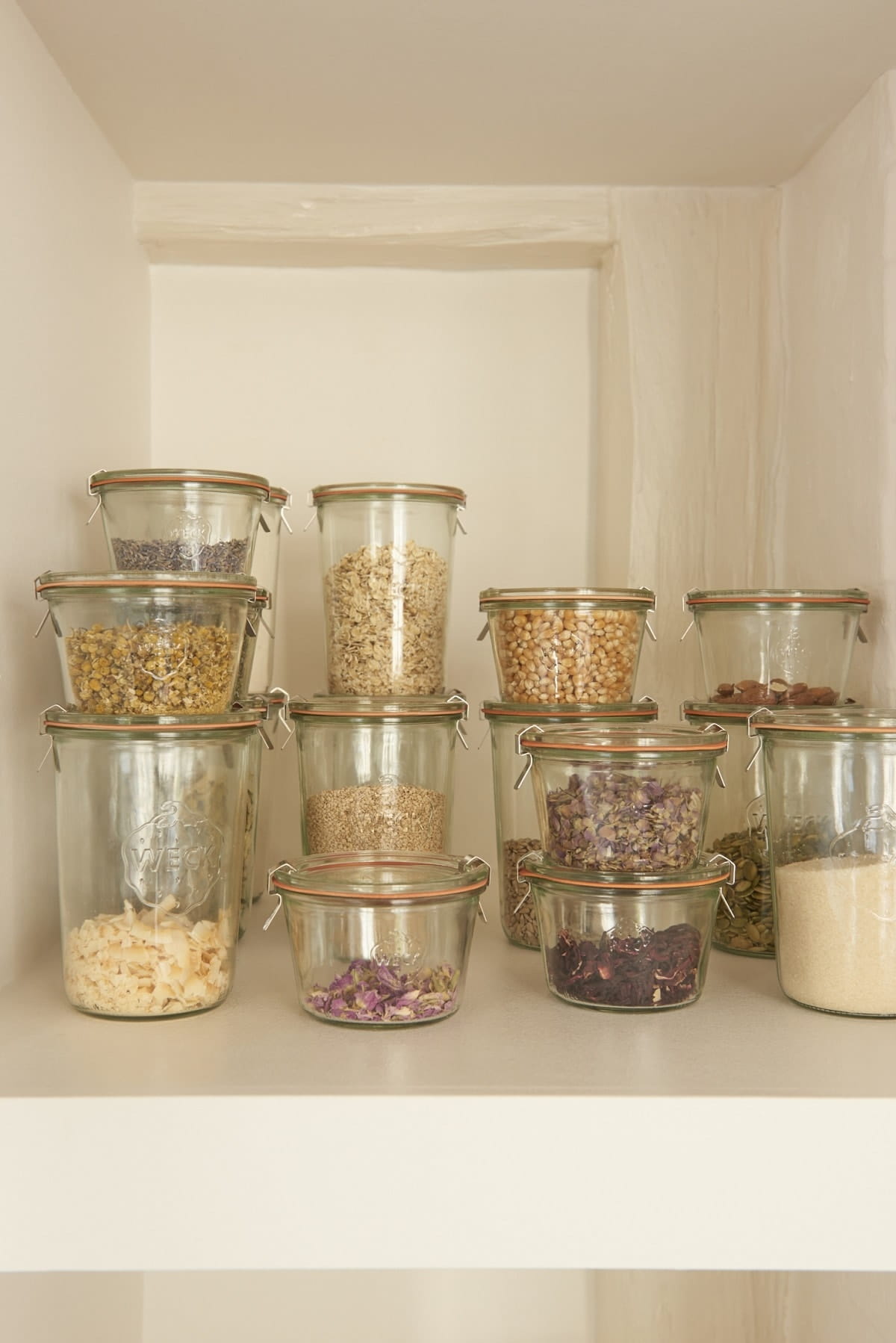 Weck Storage Jars for Grains - Townhouse Apartment Of Caroline Feiffer, Copenhagen