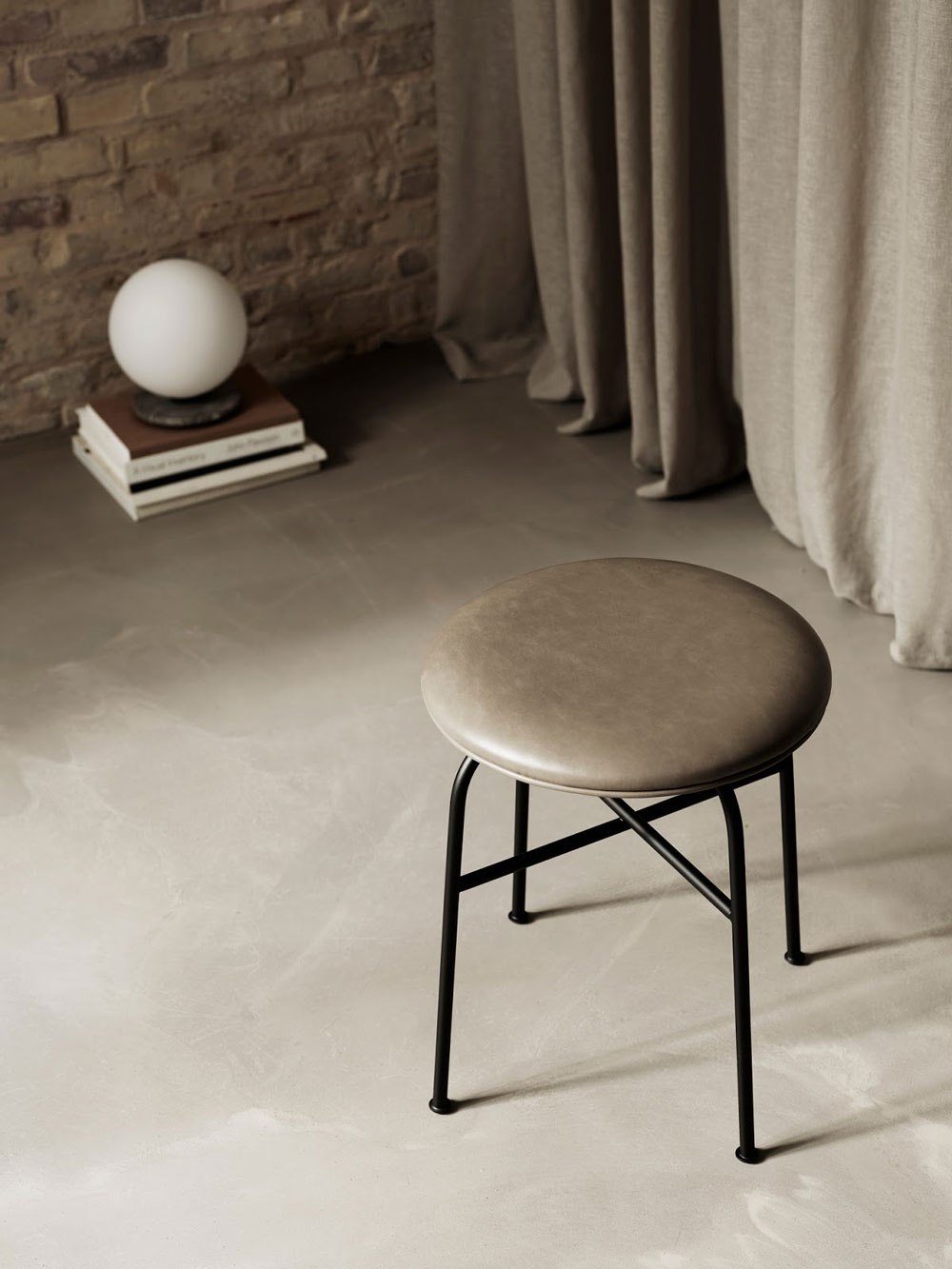TR Bulb Designed by Tim Rundle. Stool Designed by Afteroom Menu Furniture, Lighting & Home Accessories