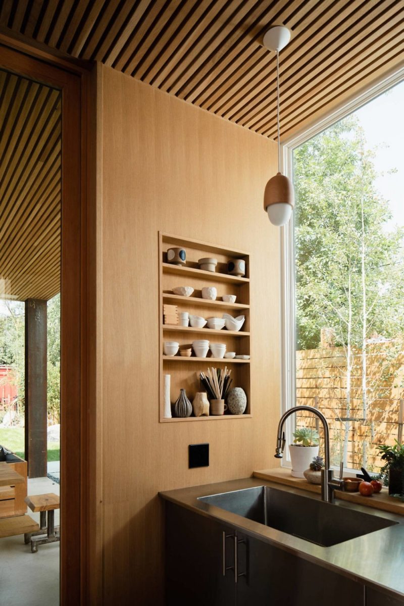 Open Plan Timber Kitchen & Dining Area Design