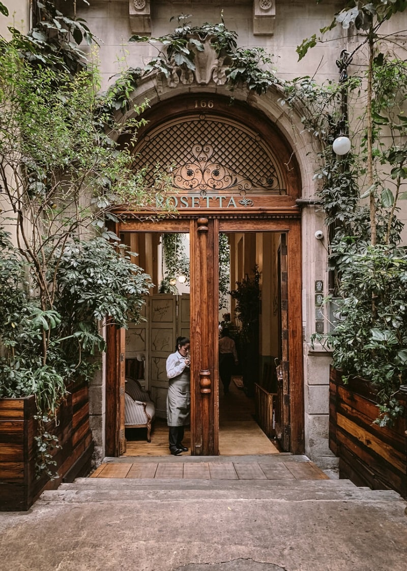 Rosetta Restaurant Interior in Mexico City