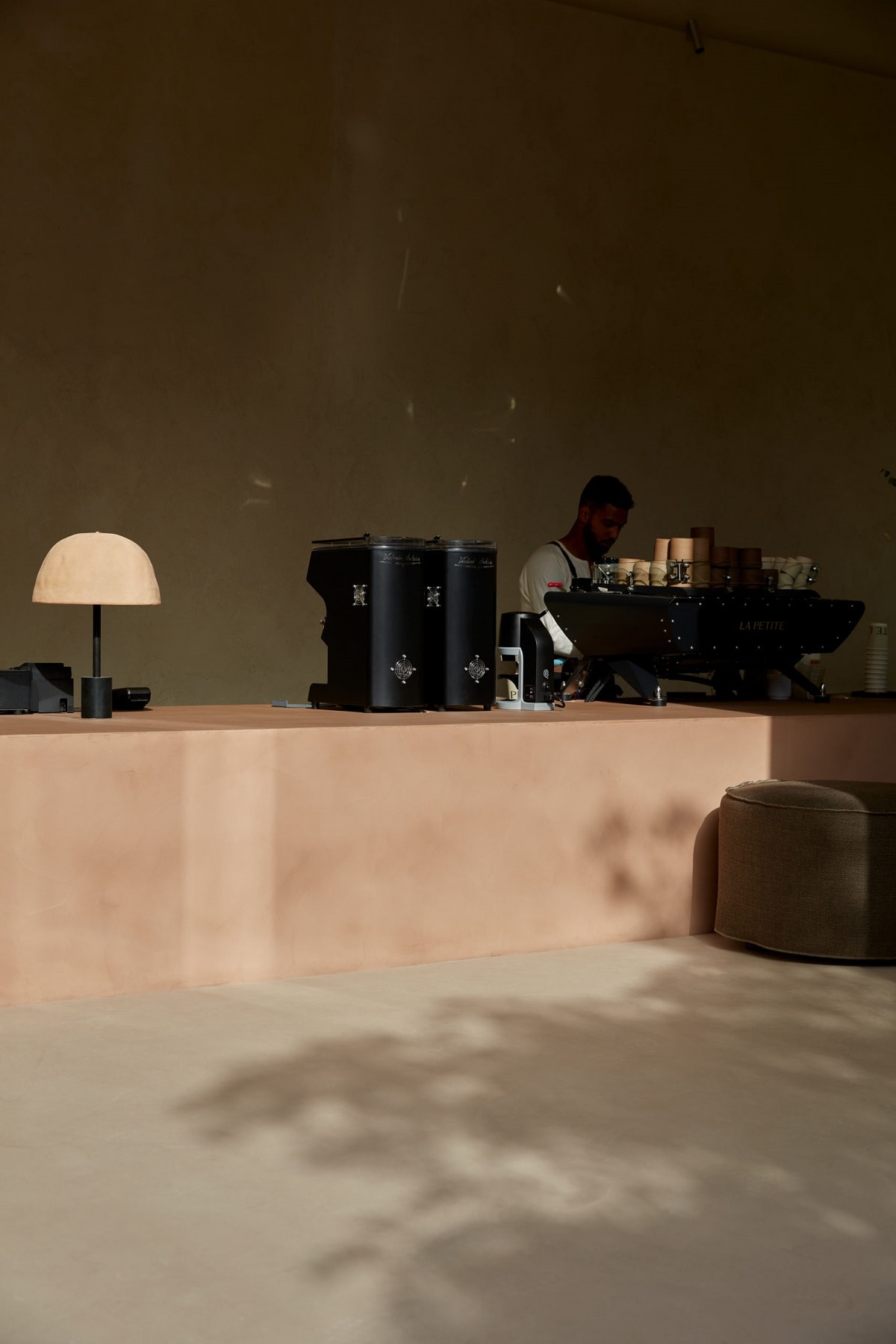 Table Lamp by In Common With; La Petite Cafe in Abu Dhabi by Bone Studio