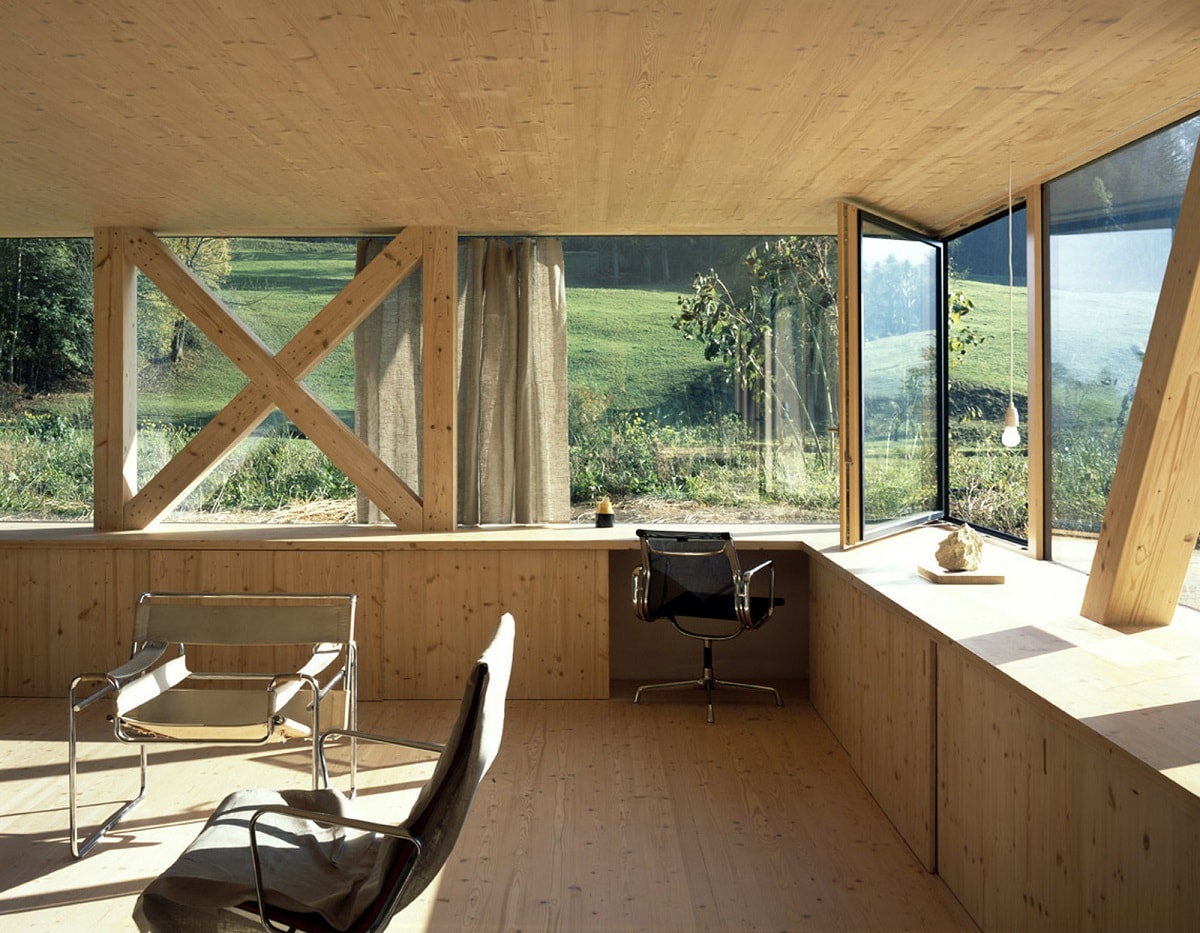 Wooden Cabin in Balsthal by Pascal Flammer, Switzerland