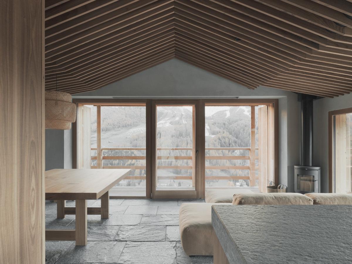 Wooden Cabin Minimal Interior Design