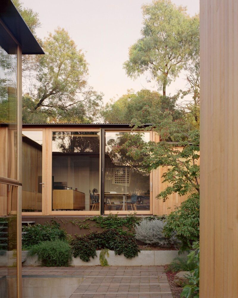 Timber House with Internal Courtyard by Archier & Openwork