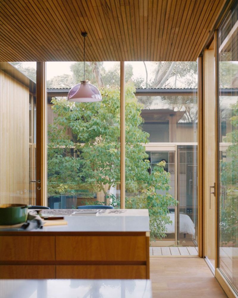 Timber House with Internal Courtyard by Archier & Openwork