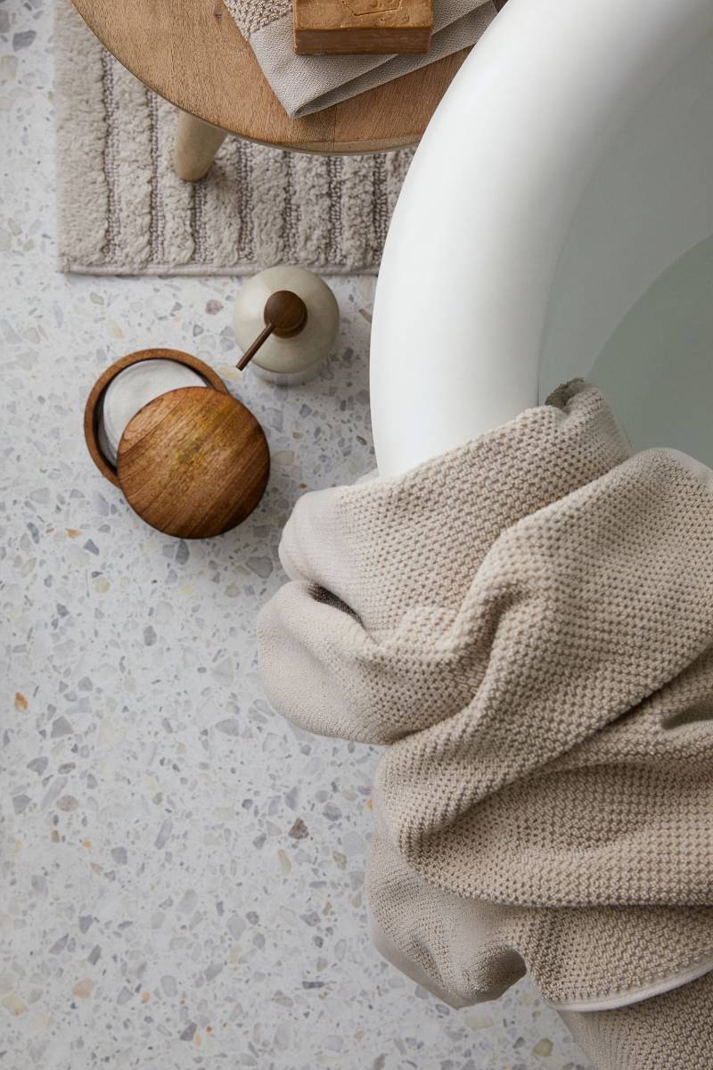 H&M Home Light beige 2-pack Cotton Guest Towels