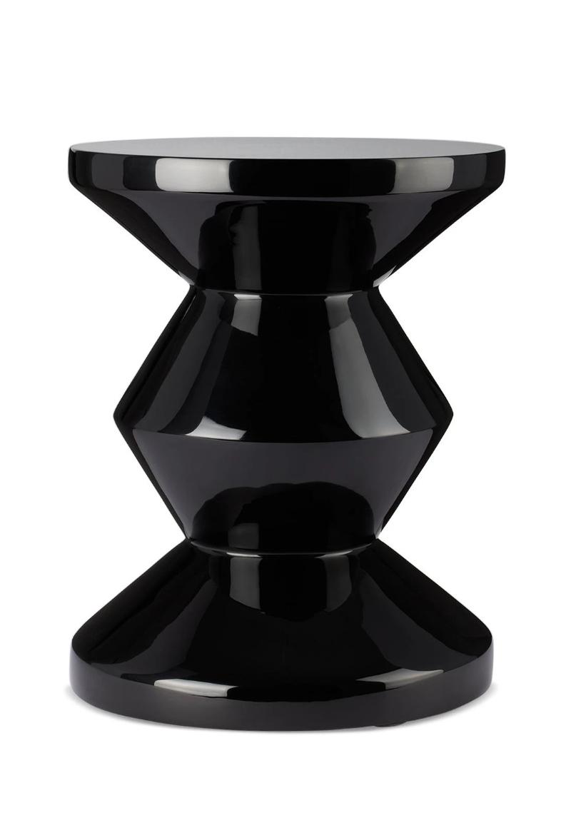 Black Zig Zag Stool by POLSPOTTEN  SSENSE Design Shop Minimal Homeware