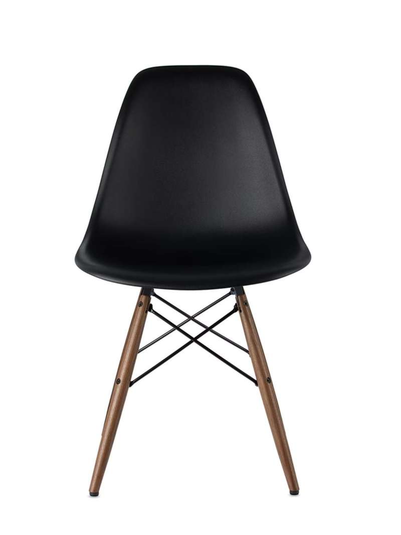 Black Eames Molded Plastic Side Chair by Herman Miller®  SSENSE Design Shop Trending Minimal Homeware